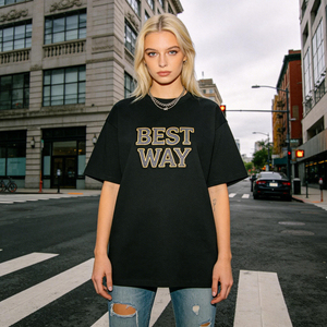 <span class=keywords><strong>T</strong></span>-shirts en <span class=keywords><strong>coton</strong></span> épais pour femmes, coupe ample, design hip-hop, écologiques, avec logo personnalisé imprimé par transfert thermique - Product Image 4