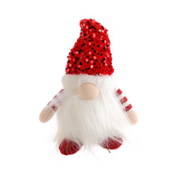 Décoration de Noël Lumineuse : Poupée Sans Visage avec Chapeau Pailleté pour Vitrine et Décoration Intérieure OEM/ODM