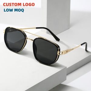 Gafas de Sol de diseñador <span class=keywords><strong>Partagas</strong></span> para hombre, marco cuadrado de Metal a la moda con doble puente, protección UV400, lentes polarizadas - Product Image 1