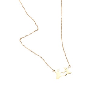 Cadeau pour la fête des mères, bijoux personnalisés, collier avec pendentif en forme de cœur plaqué or - Product Image 1