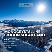Panneau photovoltaïque à haute efficacité lumineuse, largement utilisé pour la connexion au réseau, résistant aux intempéries, monocristallin de type N.
