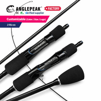 Caña de Pescar para Agua Salada, Slow Pitch Jigging, 198 cm, Ligera, de Carbono, con Anillas y Portacarretes FUJI, para Pesca de Atún