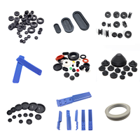 Joint de joint plat moulé en caoutchouc de silicone personnalisé Oeillet de 45mm de diamètre Oeillet simple rectangulaire NBR EPDM Neoprere Split Grommets