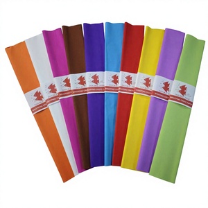 Papier crépon coloré à prix avantageux fourni par le fabricant pour les fêtes, vente chaude, papier crépon double couleur poisson - Product Image 1