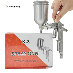 K-3 Advanced DIY Grade Gravity Feed Air <strong>Spray</strong> <strong>Gun</strong> High <strong>Volume</strong> <strong>Low</strong> <strong>Pressure</strong> Paint Sprayer with 0.5mm Diameter Nozzle - Product Image 2