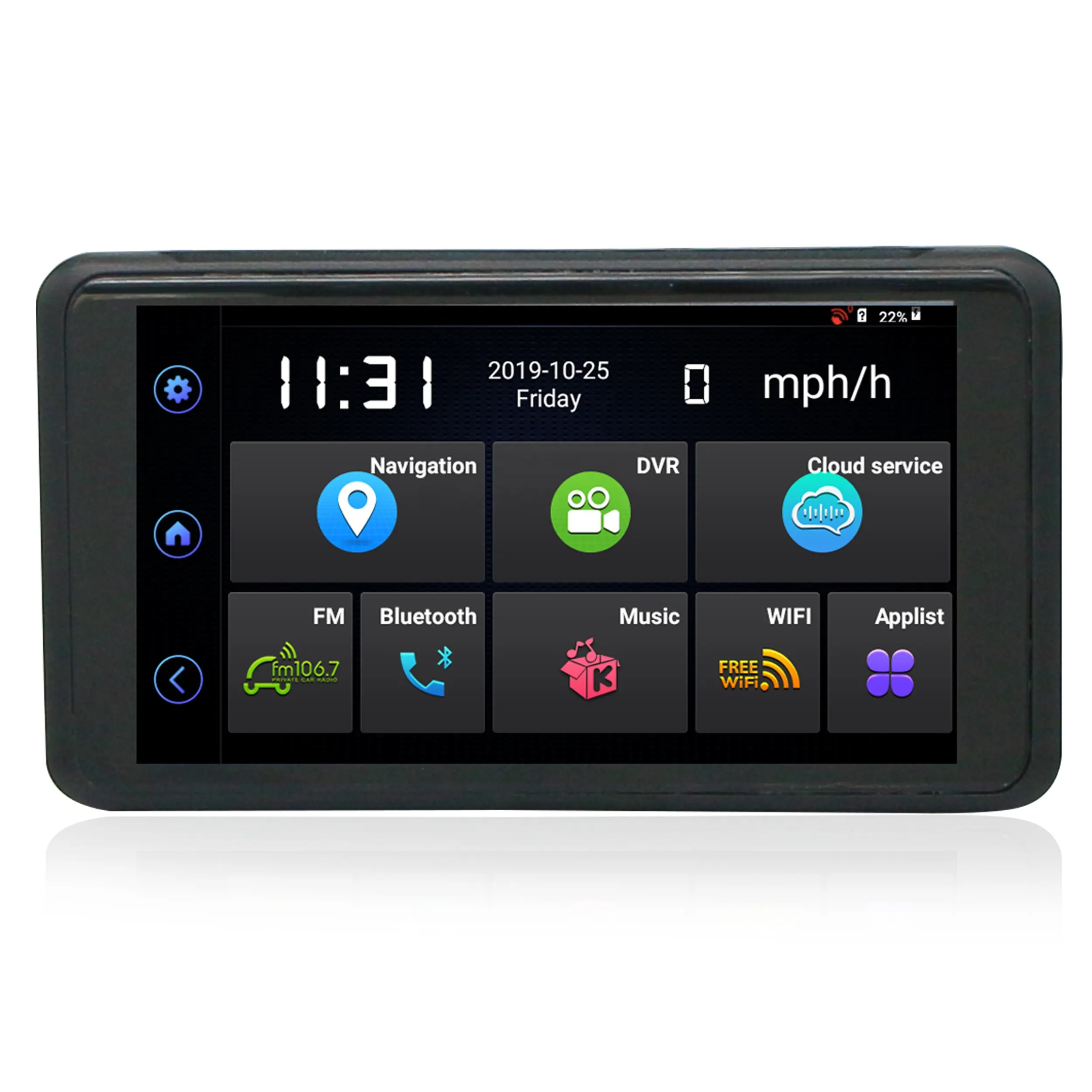 Dispositivo GPS portátil para coche, tableta de 5 pulgadas, 4G, Android, OEM, ODM, charol, 4G