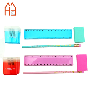 Mát Trường Văn Phòng Phẩm Thiết Lập Nguồn Cung Cấp Bút Chì, Người Cai Trị, Tẩy Và Mài Văn Phòng Phẩm Với Biểu Tượng Tùy Chỉnh - Product Image 1