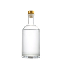Bouteilles en verre mini transparentes personnalisées pour spiritueux, liqueurs et emballages de parfums avec service d'étiquetage OEM