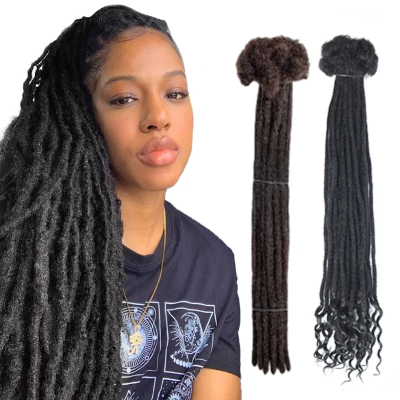 loc socks products afro kinky curly ends crochet hair bulk soft naturel braid extension human hair dreadlocks for black women