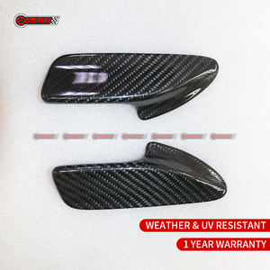 Manijas de puerta laterales de fibra de carbono seca estilo OEM para Ferrari 488, piezas de carrocería para automóviles - Product Image 5