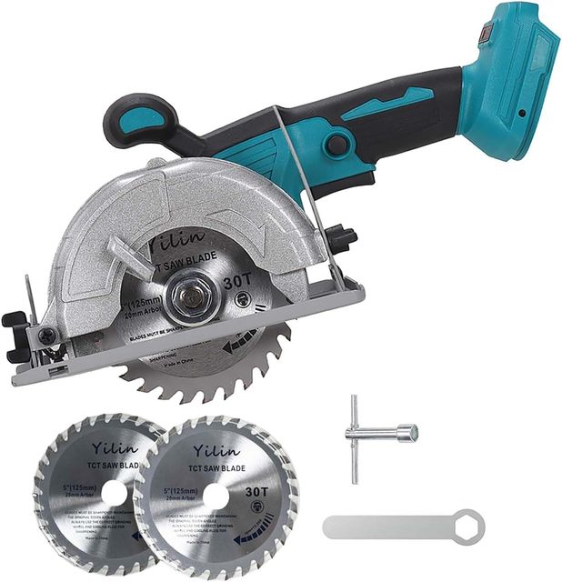 High Quality Professional 20V Brushless 125mm Electric Cordless Lithium-ion 7-Inch Circular Saw Industrial Wood Working