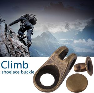 Juego de Ganchos para Cordones de Zapatos con Remaches, Hebillas de Seguridad de Aleación para Cordones de Botas, para Escalada, Senderismo, Trabajo, Montañismo - Product Image 5