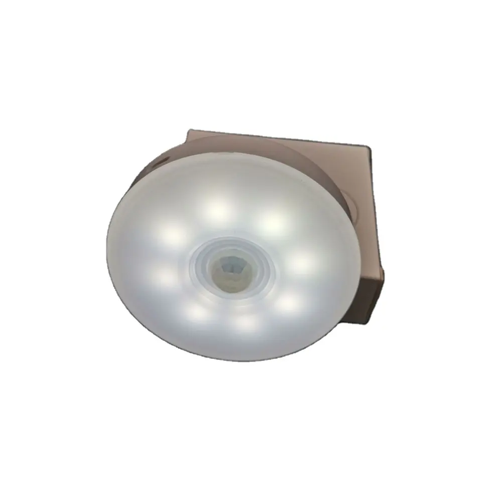 Lampu Kabinet LED 8 Lampu Cerdas Sensor Gerak Tubuh Lampu Malam Diaktifkan Lampu Induksi Bertenaga Baterai