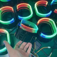 2.5 pouces 3.0 pouces 5D cristal RGB Angel Eyes masque nouvelle condition contrôlée par l'application coloré LED Halo anneaux Kits