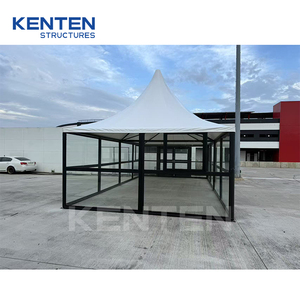Tente de réception commerciale personnalisée Kenten, tente de <span class=keywords><strong>mariage</strong></span>, tente de fête, tente de salon professionnel en plein air, pagode verte, tente parachute - Product Image 6