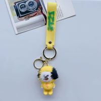 Pendentifs porte-clés en gel de silicone créatifs et mignons, motif dessin animé pour adolescents, breloques tendance pour sacs, voitures et poupées, petits accessoires en gros