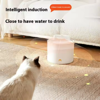 Fontaine à eau intelligente pour animaux de compagnie écologique alimentée par batterie en céramique-Distributeur d'eau automatique pour chats et chiens à circulation solide