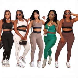 Ensemble de survêtement deux pièces personnalisé avec logo 2026 – Tendances vestimentaires, pantalons de sport, ensembles de survêtements, vêtements de yoga pour femmes, ensembles de leggings - Product Image 1