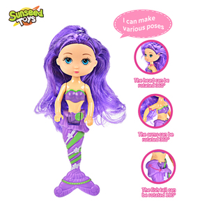 Muñeca Princesa <span class=keywords><strong>Sirena</strong></span> Mini <span class=keywords><strong>de</strong></span> 6 Pulgadas, Marioneta <span class=keywords><strong>de</strong></span> Dedo <span class=keywords><strong>de</strong></span> la Sirenita, Juguete <span class=keywords><strong>de</strong></span> Vestir para Niñas, Plástico SUNSEED - Product Image 3
