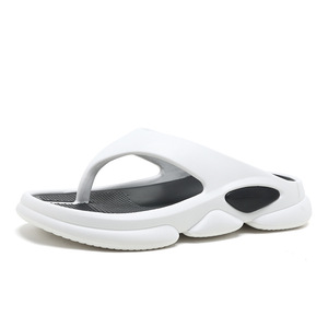 Men's <b>Flip</b> <b>Flops</b> Summer Outdoor Thick Sole EVA Breathable Non Slip Beach Slippers <b>White</b> Black Light Gray Adult Size 300g - Product Image 5