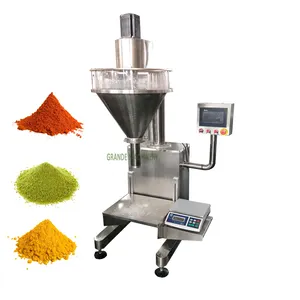 Baby Talcum Powder Filling Capping Machine Automatic Dry Talcum Powder Auger Filler