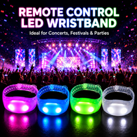 Bracelet LED Longstargift à commande radiofréquence, éclairage dynamique, pour l'engagement de l'audience lors de concerts et festivals