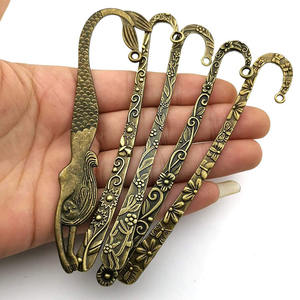 Accessori fai da te fatti a mano in metallo rame antico floreale sirena che borda il portachiavi con barra di perline 3d segnalibro regolabile spazi vuoti in vendita - Product Image 3