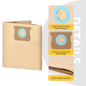 DXVA19-4104 chân không túi cho dewalts 5 đến 8 gallon ướt/khô chân không, dùng một lần cửa hàng túi VAC, bụi Bộ sưu tập túi thay thế - Product Image 3