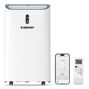 Climatiseur électrique portable en plastique Renogy 11899 BTU avec fonction de refroidissement/chauffage pour voiture et hôtel, garantie 5 ans, garage - Product Image 1