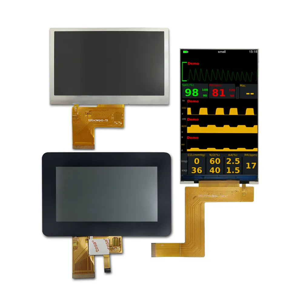TSD Em Estoque Baixo Custo 4.3 Polegada 480x800 Resolução TFT LCD Display Module Para Reparação De Substituição