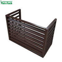 Couvercles AC personnalisés unité extérieure murale en aluminium climatiseur couvercle de persienne AC