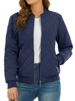 Blousons bombardiers matelassés pour femmes Offre Spéciale manteaux bouffants décontractés avec poches vestes en jean pour femmes 2023