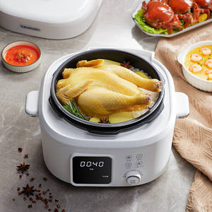 Cuisinière électrique à pression Blaupunkt 4,1 L, multifonctionnelle intelligente, cuiseur à riz automatique avec couvercle en verre et revêtement en alliage d'aluminium - Product Image 5