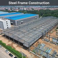Kits d'atelier préfabriqués en acier pour entrepôt industriel, structure métallique en acier Q235/Q355, compatibles avec les grues portantes lourdes