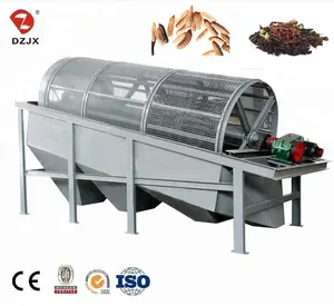 DZJX Industrial Compost Vermicompost Rotating Sieve Machinery Bsf Larvae Mealworm Rotary Sifter Equipment Drum Screen Machine