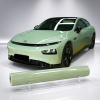 Cristal luz verde caqui 1,52*18M PVC coche cambio de color película de vinilo para carrocería