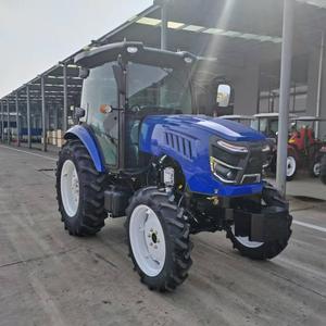 Tracteur agricole 4x4 bleu avec transmission par engrenages et moteur haute productivité pour usage agricole - Product Image 2