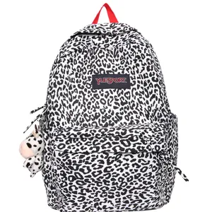 Wholesale Zebra Pattern Print Backpack Bag Back Pack Milk Tea Cooler Leopard Printed Cute Milk Cow Backpack For Girls Women