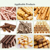 Ligne de production automatique de rouleaux d'œufs, machine à fabriquer des mini bâtonnets de gaufrettes croustillantes au chocolat