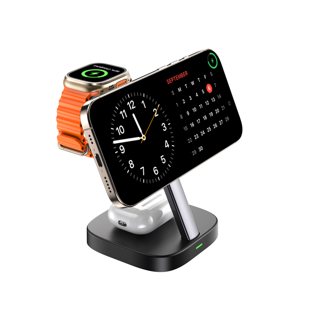 New Qi2 15W Magnetic Wireless Charging Stand with Cooling Desktop Charger for Phone