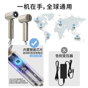 Mini Hair Dryer 100-240V Negative Ion Constant Temperature High Speed Portable Travel Hair Dryer - Product Image 2