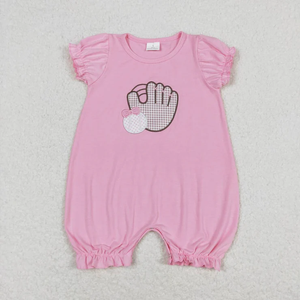 Vêtements d'été en gros Longlv pour bébés et tout-petits, filles et garçons, ensembles décontractés en Spandex/Coton avec broderie baseball, pour frères et sœurs - Product Image 3