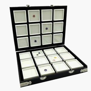 3cm-6cm vòng mặt kho báu ngực 48 Kim Cương Đá Quý Trần Kim Cương Tourmaline hiển thị hộp đồ trang sức sang trọng bao bì hộp đồ trang sức - Product Image 6