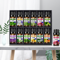 Huile Essentielle 6pcs 12pcs Lavande 10ml pour Aromathérapie Diffuseur d'Arôme Humidificateur Pierre Diffusée Jasmin Huile Végétale Hydrosoluble