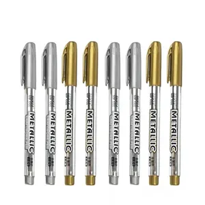 Hot Amazon Zilveren En Gouden Metallic Ambachten Pen Permanente Marker Met 1.5Mm Fijne Punt Voor Glas Album Scrapbooking