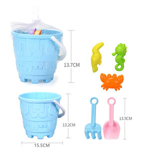 2023 grosir mainan pantai Set ember mainan pasir banyak kotak pasir plastik lucu dengan Kit hewan pantai toyr anak-anak - Product Image 1