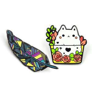 Alfileres de sombrero de plumas de esmalte suave personalizados al por mayor, paquete de centenarios mexicanos vintage, alfileres de sombrero de esmalte personalizados - Product Image 3