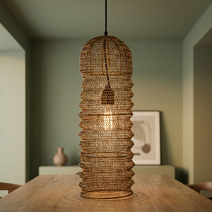 โคมไฟเพดาน LED ดีไซน์โบฮีเมียนทันสมัย แบรนด์ Sonnet Decor รุ่น Luxury ทำจากเหล็กถักมือ แสงวอร์มไวท์ 3500K CRI 80 เหมาะสำหรับที่อยู่อาศัย - Product Image 3