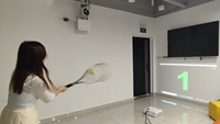 Produits de divertissement sportif de tennis en salle Jeu de tennis interactif Réalité virtuelle Haute vitesse Réponse efficace Caméra 180 Fps
