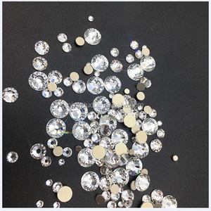 Yantuo kristal yuvarlak düz arka kristali olmayan sıcak düzeltme Rhinestones toplu takı dekorasyon için - Product Image 4